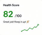 Health score display