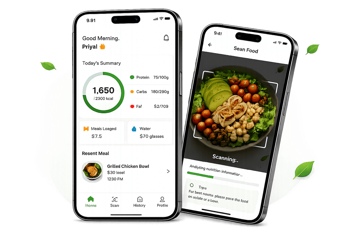 CalorieScan App Screenshots